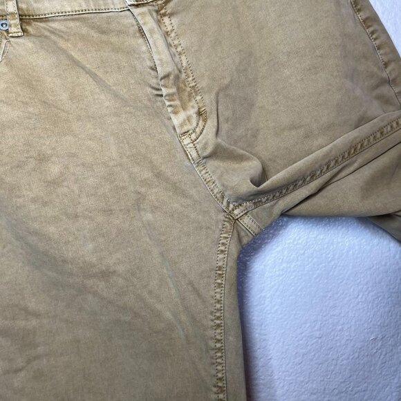 J. McLaughlin Womens Khaki Mustard Yellow Causal Pants Size 31 Slim Fit - Picture 9 of 13